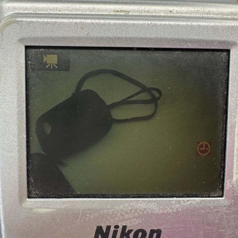 Nikon COOLPIX L10 5MP Silver Digital Camera Tested AA Battery Works
